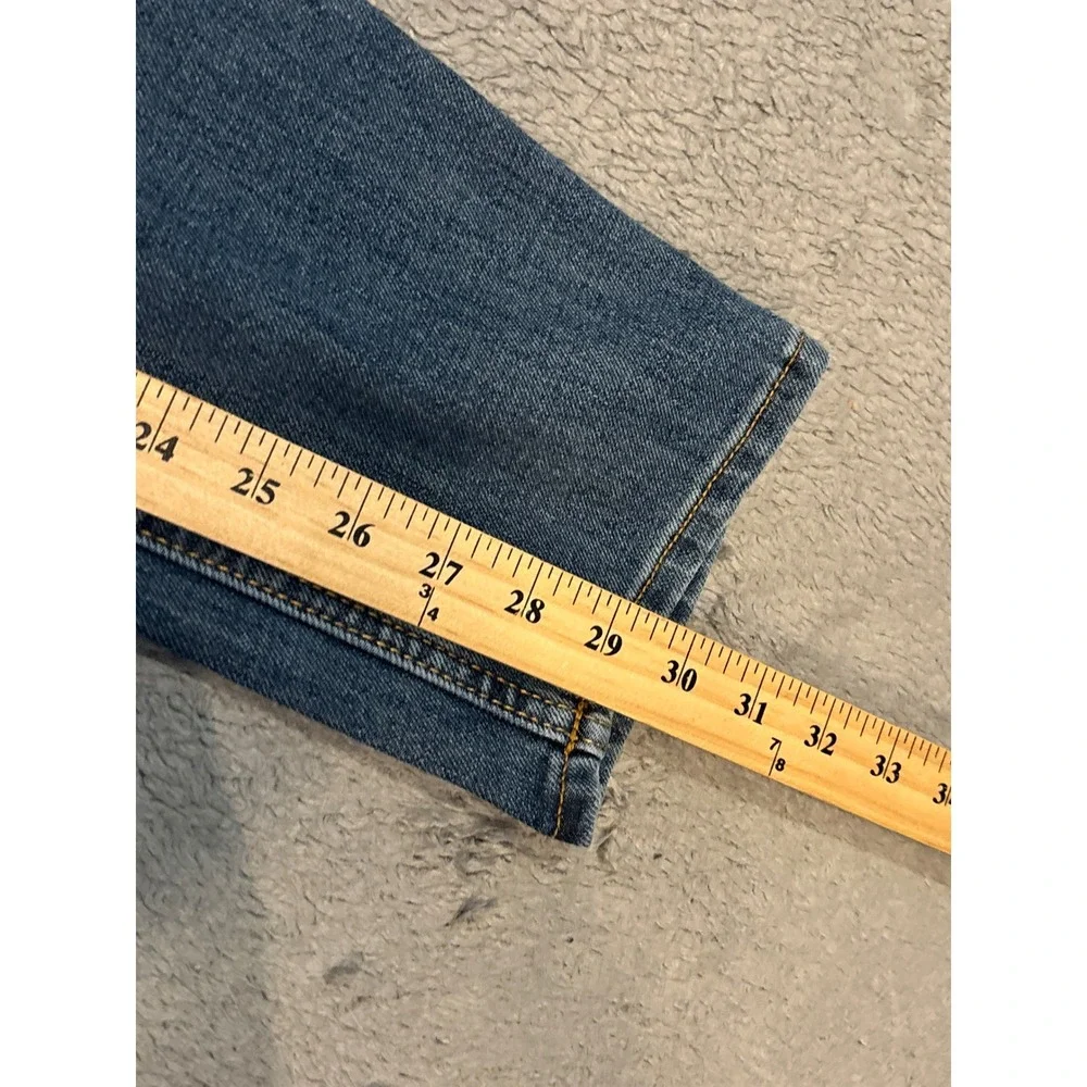 Banana Republic Travel Stretch Jeans Mens 35x30 Skinny Fit Blue Med Wash Denim